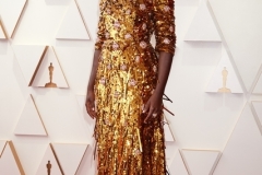 Oscar® co-host Lupita Nyong'o arrives on the red carpet of the 94th Oscars® at the Dolby Theatre at Ovation Hollywood in Los Angeles, CA, on Sunday, March 27, 2022.