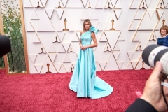 Jessica Serfaty arrives on the red carpet of the 94th Oscars® at the Dolby Theatre at Ovation Hollywood in Los Angeles, CA, on Sunday, March 27, 2022.