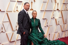 Oscar® nominee Will Smith and Jada Pinkett Smith arrive on the red carpet of the 94th Oscars® at the Dolby Theatre at Ovation Hollywood in Los Angeles, CA, on Sunday, March 27, 2022.