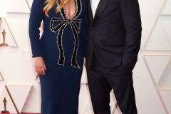 Co-host Amy Schumer and Chris Fischer arrive on the red carpet of the 94th Oscars® at the Dolby Theatre at Ovation Hollywood in Los Angeles, CA, on Sunday, March 27, 2022.