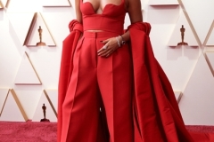 Oscar® nominee Ariana DeBose arrives on the red carpet of the 94th Oscars® at the Dolby Theatre at Ovation Hollywood in Los Angeles, CA, on Sunday, March 27, 2022.