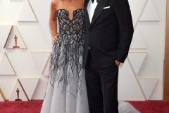 Kevin Costner arrives with guest on the red carpet of the 94th Oscars® at the Dolby Theatre at Ovation Hollywood in Los Angeles, CA, on Sunday, March 27, 2022.