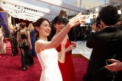 Park Yu-Rim and Sonia Yuan arrive on the red carpet of the 94th Oscars® at the Dolby Theatre at Ovation Hollywood in Los Angeles, CA, on Sunday, March 27, 2022.