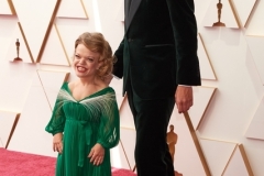 Anna Dzieduszycka and Oscar® nominee Tadeusz Łysiak arrives on the red carpet of the 94th Oscars® at the Dolby Theatre at the Ovation Hollywood in Los Angeles, CA, on Sunday, March 27, 2022.