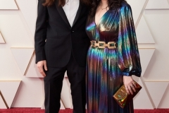Oscar® nominees Levin Menekse and K.D. Dávila arrive on the red carpet of the 94th Oscars® at the Dolby Theatre at the Ovation Hollywood in Los Angeles, CA, on Sunday, March 27, 2022.