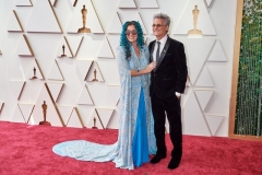 Oscar® nominee Mark Mangini and guest arrive on the red carpet of the 94th Oscars® at the Dolby Theatre at the Ovation Hollywood in Los Angeles, CA, on Sunday, March 27, 2022.