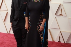 Oscar® nominee Germaine Franco and guest arrive on the red carpet of the 94th Oscars® at the Dolby Theatre at the Ovation Hollywood in Los Angeles, CA, on Sunday, March 27, 2022.