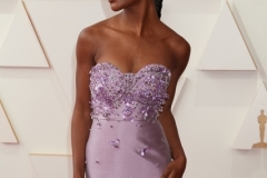 Demi Singleton arrives on the red carpet of the 94th Oscars® at the Dolby Theatre at Ovation Hollywood in Los Angeles, CA, on Sunday, March 27, 2022.