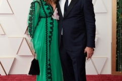 94th Oscars® nominee Mary Parent arrives with guest on the red carpet of the 94th Oscars® at the Dolby Theatre at Ovation Hollywood in Los Angeles, CA, on Sunday, March 27, 2022.