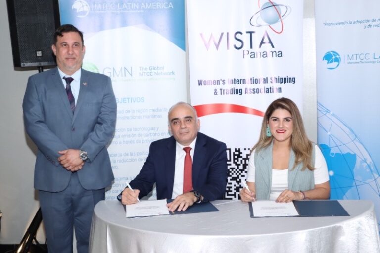 UMIP y WISTA Panamá firman convenio para impulsar el liderazgo femenino en el sector marítimo