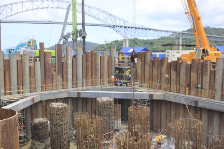 En septiembre se realizará vaciado de concreto en los cimientos del Cuarto Puente sobre el Canal de Panamá